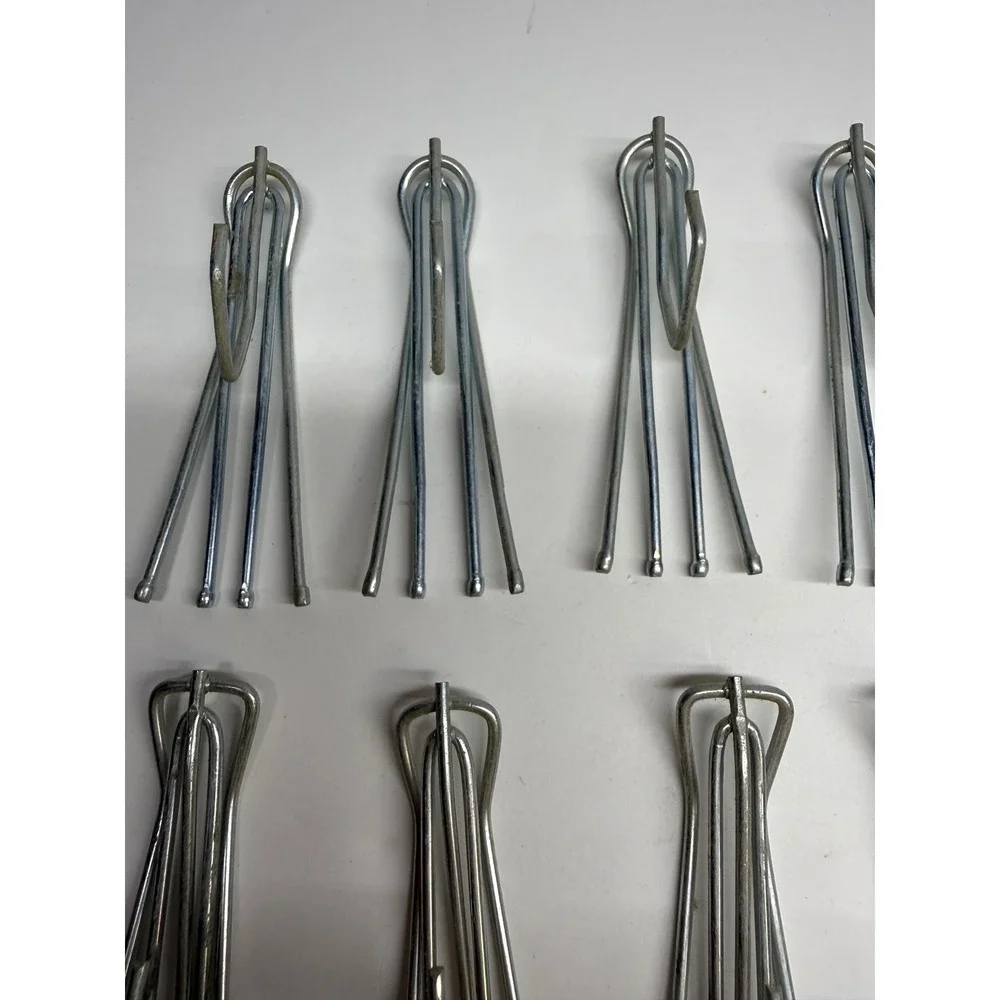 Vintage Metal Drapery Hooks Lot 12 Four Prong PinchPleat & 4 Single Pin Curtains